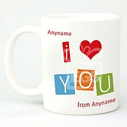 I Love You -Personalised Mug