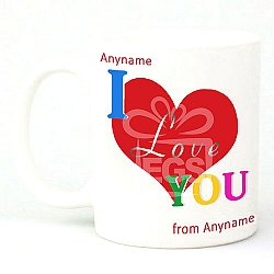 I Love You-Personalised Mug