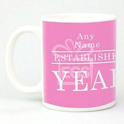 Birthday Year Established Mug - Personalised Mugs