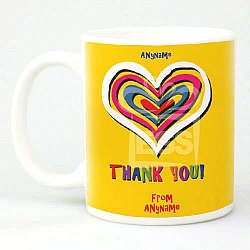 Thank You - Heart-Personalised Mug