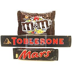 MandM, Toblerone and Mars - 24 Bars