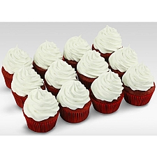 12 Assorted Red Velvet Addiction Cupcakes delivery to UAE