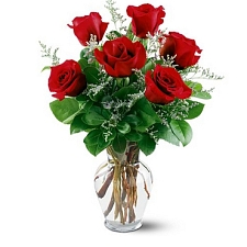 6 Red Roses Delivery to UAE