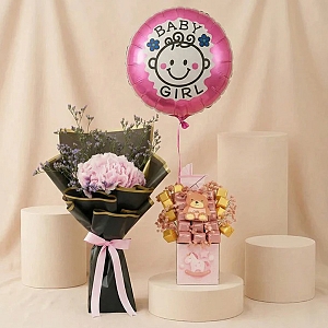 Sweet Arrival Baby Girl Combo