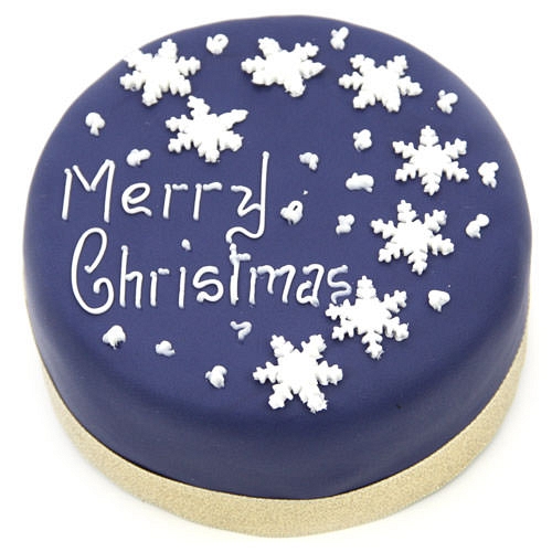 Snowflake Christmas Cake Delivery UK