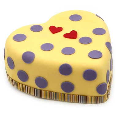 Hearts and Dots Cake delivery UK