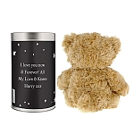 Personalised Swan Lake Luxury Silver Grey Stocking