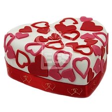 Love Tweet Heart Cake delivery UK