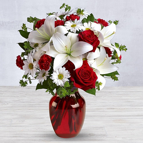 Be Mine Bouquet with Red Roses