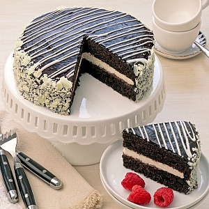 Black and White Mousse Cake delivery to United States