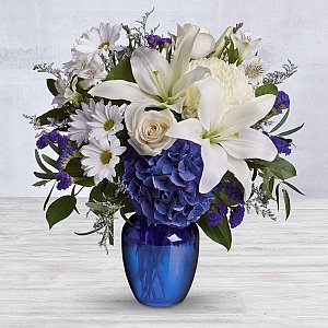 Beautiful in Blue Bouquet delivery to United States