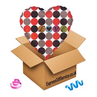 Dots Love Balloon delivery UK