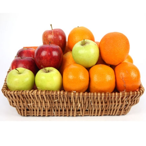 Send Crunchy Apples and Orange Fruit Basket to UK [United Kingdom]