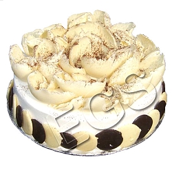 2lbs Designer White Chocolate Leaf cake from Serena Hotel delivery to Pakistan