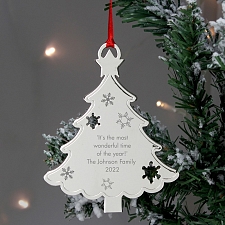 Personalised Any Message Christmas Tree Decoration