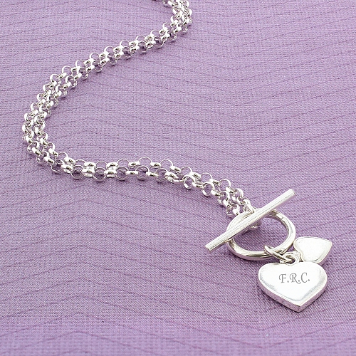 Hearts T-Bar Necklace delivery to UK [United Kingdom]