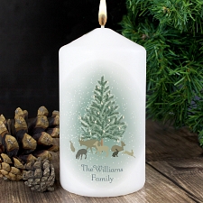 Personalised A Winter's Night Candle