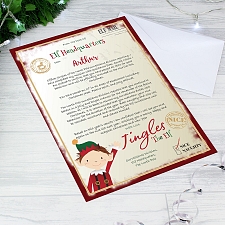 Personalised Elf Surveillance Christmas Letter