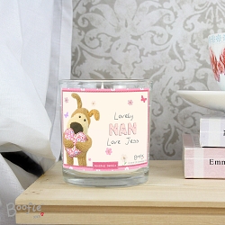 Personalised Boofle Flowers Scented Jar Candle delivery to UK [United Kingdom]