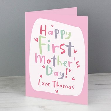 Personalised Happy First Mother's Day Card