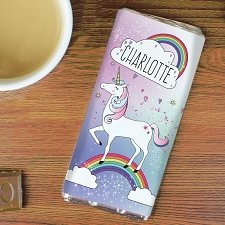 Personalised Unicorn Chocolates Bar