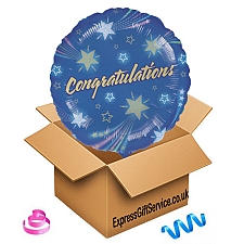 Congratulations Star Balloon delivery to UK [United Kingdom]