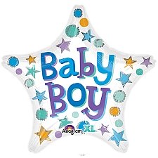 Baby Boy Star Balloon delivery to UK [United Kingdom]