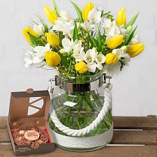 Freesias and Tulips Birthday Gift