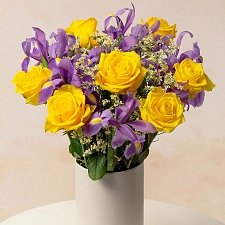 Roses and Iris Delivery to UK