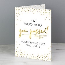 Personalised You Passed Card Delivery to UK