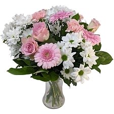 Precious Pink and White Bouquet Bouquet delivery UK