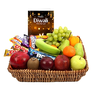 Diwali Crunchy Bar Fruit Basket