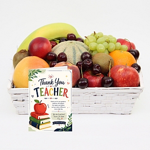 Thank You Teacher Farm Delight Fruit Basket