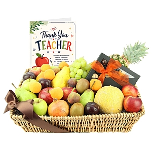 Thank You Teacher Sweet Celebration Fruit Basket