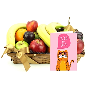 Valentine Fresh Fruit Orchard Gift Basket