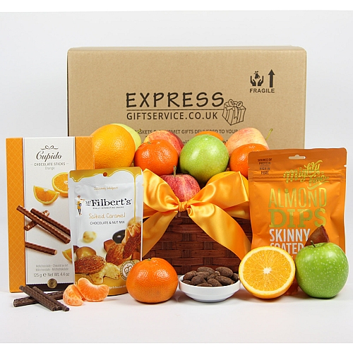 Chocolate Nuts Fresh Fruit Hamper