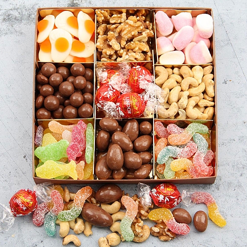 Chocolate Nuts & Sweets Gift Box Delivery UK