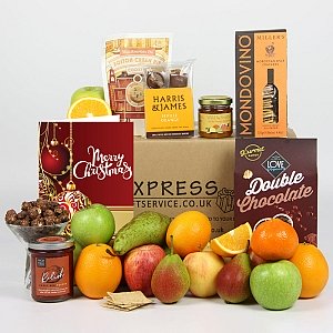 Christmas Fresh Fruit and Treats Box