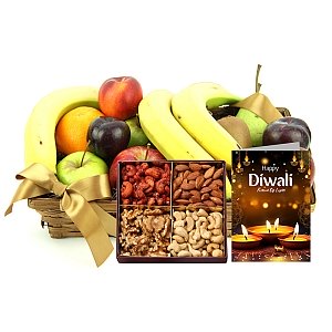 Diwali Fresh Fruit Orchard Gift Basket