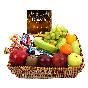 Diwali Crunchy Bar Fruit Basket