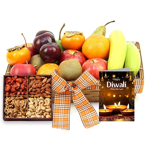 Diwali Deluxe Indulgence Fruit Basket