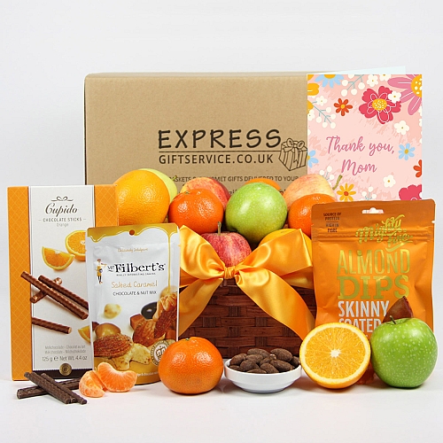 Mothers Day Chocolate Nuts Fresh Fruit Hamper
