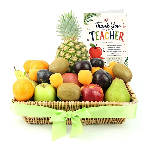 Thank You Teacher Seasons Delight Fruit Basket