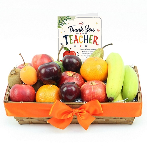Thank You Teacher Classic Ripes Fruit Basket