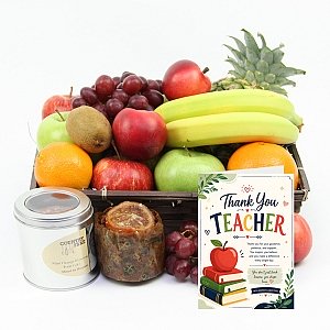 Thank You Teacher Cumbria Fruit Basket