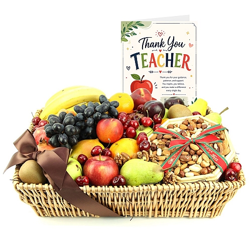 Thank You Teacher Gourmet Fruit Basket