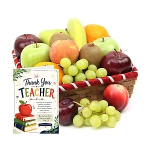 Thank You Teacher Nectarous Treat Fruit Basket