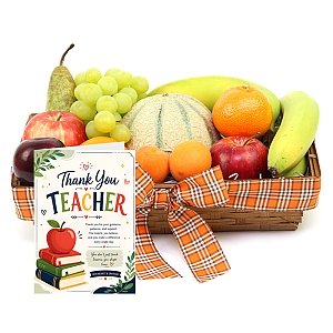 Thank You Teacher Orchards Delight Fruit Basket