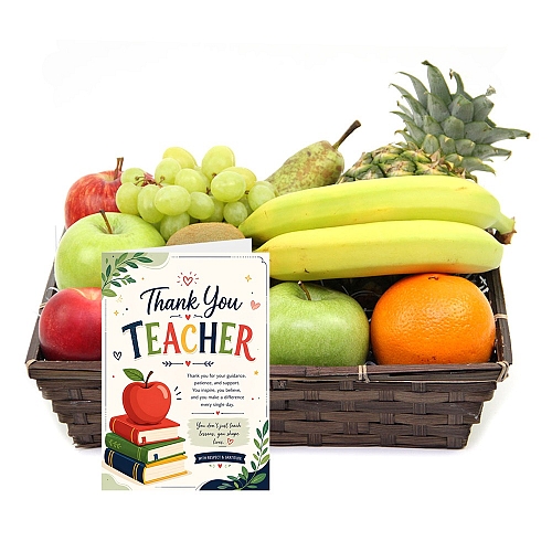 Thank You Teacher Smiths Fruit Basket