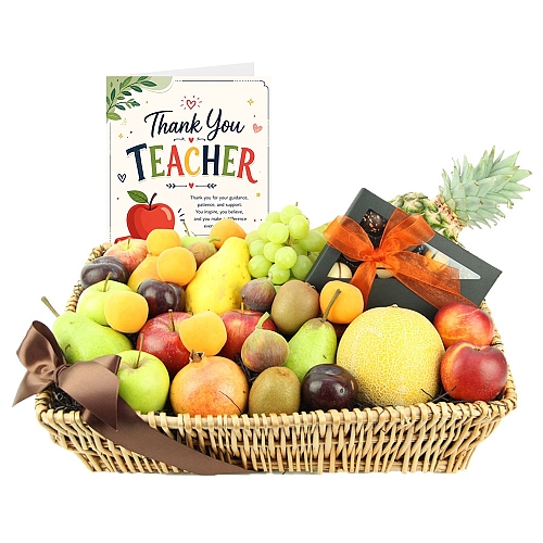 Thank You Teacher Sweet Celebration Fruit Basket